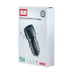شارژر فندکی 40W فست و PD دو پورت Earldom مدل ES-CC15 - خاکستری - تصویر 4