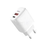 شارژر دیواری PD و فست دو پورت 20 وات TSCO مدل TTC 65 همراه با کابل شارژ TYPE-C - سفید - تصویر 3