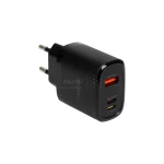 شارژر دیواری فست و PD سه پورت Yesido مدل YC52 30W به همراه کابل شارژ Type-C To Lightning - مشکی (گارانتی 18 ماه تعویض نیکان همراه) - تصویر 3