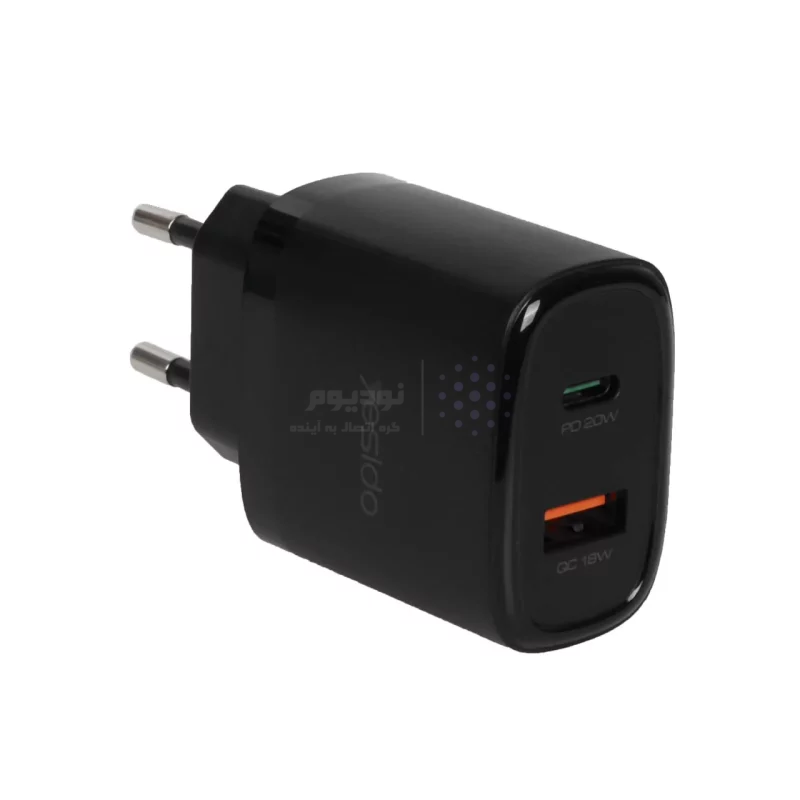 شارژر دیواری فست و PD دو پورت Yesido مدل YC47 20W به همراه کابل شارژ Type-C To Lightning - مشکی (گارانتی 18 ماه تعویض نیکان همراه) - تصویر 3