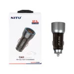 شارژر فندکی فست و PD دو پورت NITU مدل NDC31 52.5W - مشکی (گارانتی 18 ماه تعویض نیکان همراه)