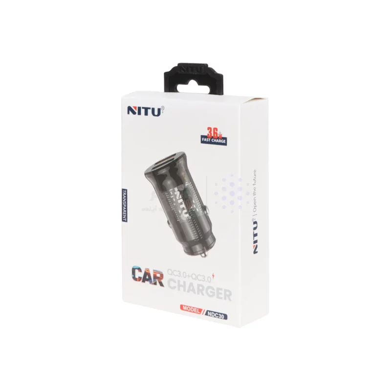 شارژر فندکی فست دو پورت NITU مدل NDC30 36W - مشکی (گارانتی 18 ماه تعویض نیکان همراه) - تصویر 4