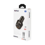شارژر فندکی فست و PD دو پورت NITU مدل NDC14 25W همراه با کابل Type-C To Type-C - مشکی (گارانتی 18 ماه تعویض نیکان همراه) - تصویر 4