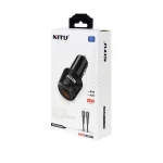 شارژر فندکی فست و PD دو پورت Nitu مدل NDC14 25W همراه با کابل Type-C To Lightning - مشکی (گارانتی 18 ماه تعویض نیکان همراه) - تصویر 3