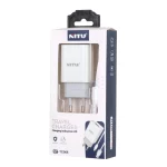 شارژر دیواری فست تک پورت Nitu مدل NT-TC066 به همراه کابل شارژ اندروید - سفید (گارانتی 18 ماه تعویض نیکان همراه) - تصویر 5