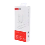 شارژر دیواری سه پین فست و PD دو پورت Tranyoo مدل T-UK1 25W به همراه کابل شارژ Type-C To Type-C - سفید - تصویر 6