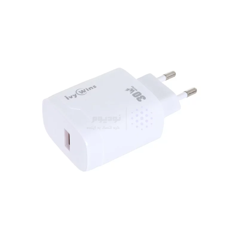 شارژر دیواری فست تک پورت ivy Wins مدل i-014 30W - سفید - تصویر 4