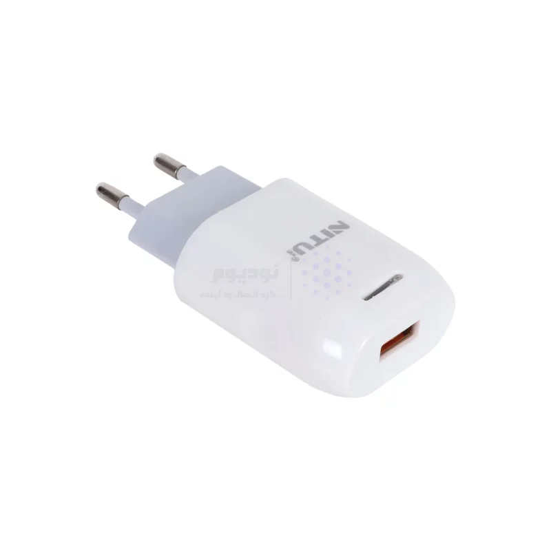 شارژر دیواری فست تک پورت Nitu مدل NT-TC033 12W به همراه کابل شارژ آیفون - سفید (گارانتی 18 ماه تعویض نیکان همراه) - تصویر 4