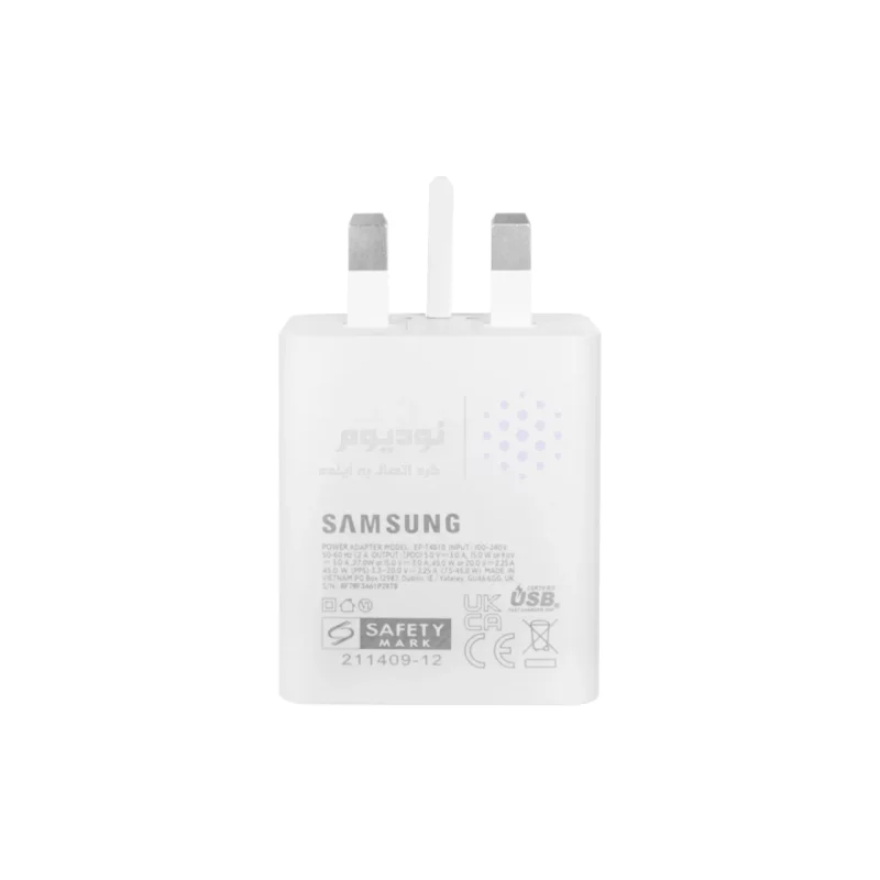 شارژر دیواری SAMSUNG 45W T4510 (S24) ( فست و PD) سفید - (گارانتی پارتیان پایا)-مجهزبه فناوری GAN-NFC - تصویر 4