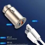 شارژر فندکی فست و PD دو پورت LDNIO مدل C506Q 30W - نقره ای - تصویر 3