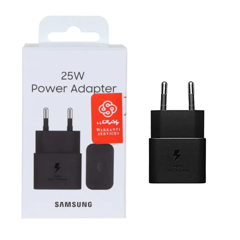 شارژر دیواری دو پین SAMSUNG 25W T2510 ( فست و PD) مشکی - (گارانتی پارتیان پایا)مجهز به فناوری GAN-NFC - تصویر 2