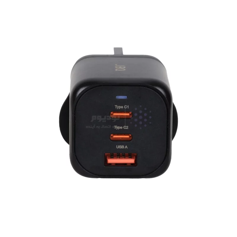 شارژر دیواری فست و PD سه پورت JBQ مدل WC-610B 65W - مشکی (گارانتی یکساله رصاصی) - تصویر 5