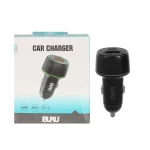 شارژر فندکی PD و فست دو پورت BUKU مدل CH-033 - مشکی - MMS (گارانتی شش ماهه YA)