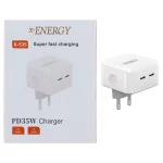 شارژر دیواری فست و PD دو پورت X-Energy مدل X-535 35W - سفید (گارانتی IPM)