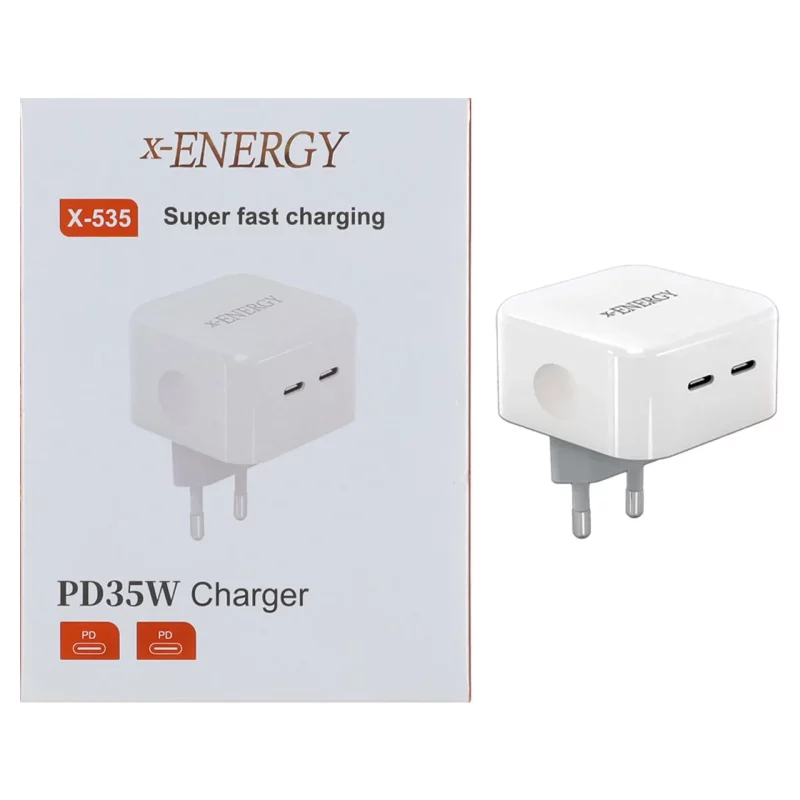 شارژر دیواری فست و PD دو پورت X-Energy مدل X-535 35W - سفید (گارانتی IPM) - تصویر 2