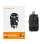 شارژر فندکی فست و PD دو پورت Hicostar مدل HS-CC24 36W - مشکی