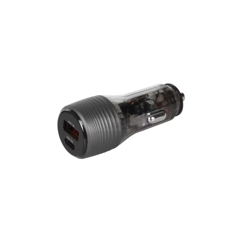 شارژر فندکی فست و PD دو پورت Hicostar مدل HS-CC27 90W - خاکستری - تصویر 4