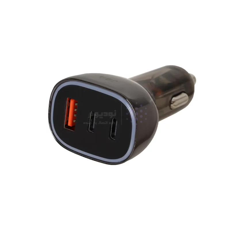 شارژر فندکی PD و فست سه پورت JBQ مدل Road Rider C314942 100W به همراه کابل شارژ Type-C To Type-C - مشکی (گارانتی یکساله رصاصی) - تصویر 5