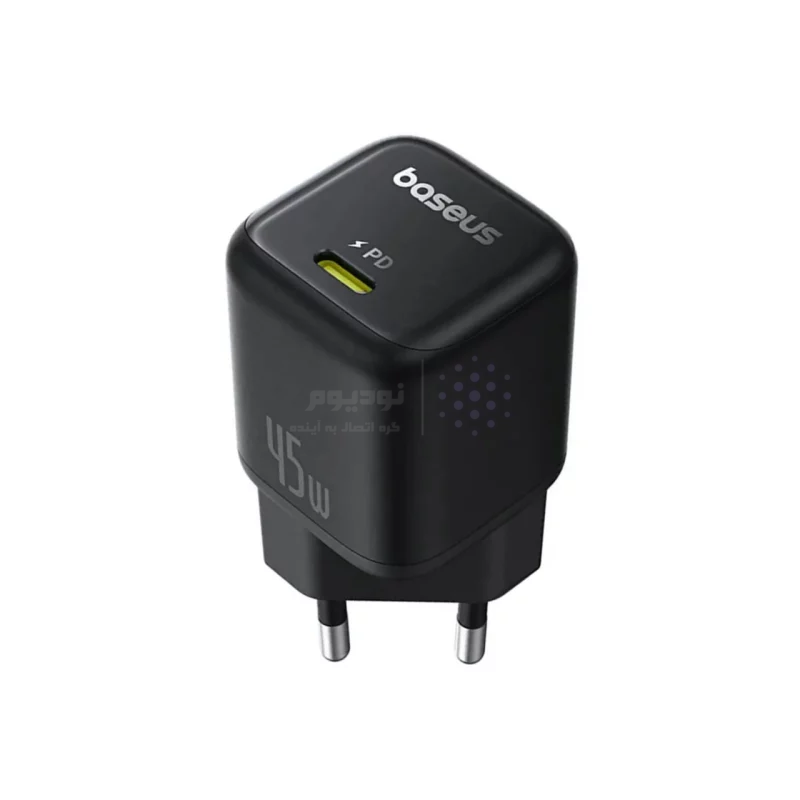 شارژر دیواری فست و PD تک پورت Baseus مدل PicoGO CCGAN45CE 45W - مشکی - AV (گارانتی آونگ) - تصویر 4