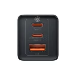 شارژر دیواری PD و فست سه پورت Baseus مدل Gan Pro 65W CCGAN65E5 - مشکی (گارانتی آونگ) - تصویر 4