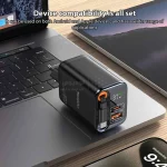 شارژر دیواری PD و فست سه پورت Yesido مدل YC100 67W - مشکی (گارانتی 18 ماه تعویض نیکان همراه) - تصویر 8