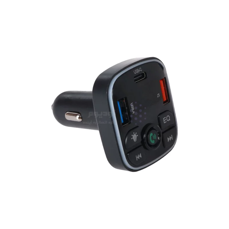 شارژر فندکی PD و فست دو پورت و گیرنده بلوتوثی Earldom FM مدل ET-M110 - مشکی - تصویر 3