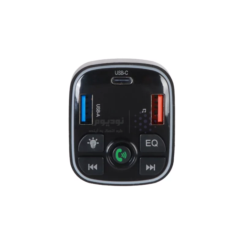 شارژر فندکی PD و فست دو پورت و گیرنده بلوتوثی Earldom FM مدل ET-M110 - مشکی - تصویر 4