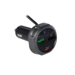 شارژر فندکی PD و فست سه پورت Earldom مدل M113 84W - مشکی - تصویر 4