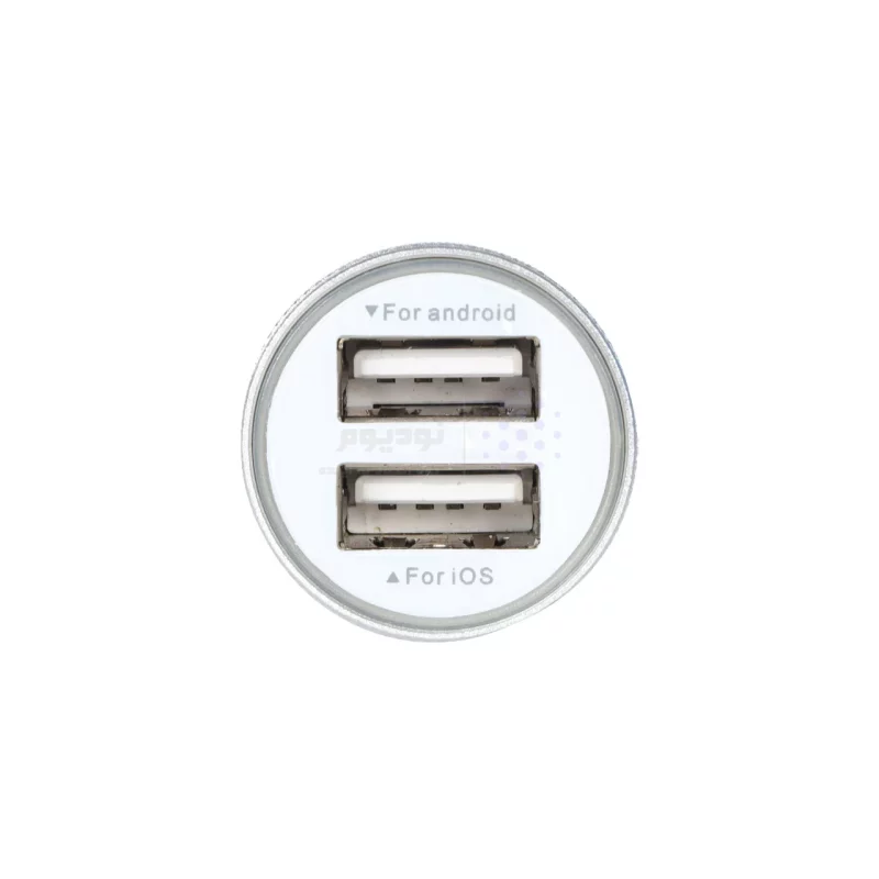 شارژر فندکی فست دو پورت NITU مدل CC805 به همراه کابل شارژ اندروید - مشکی نقره ای (گارانتی 18 ماه تعویض نیکان همراه) - تصویر 4