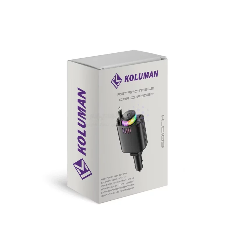 شارژر فندکی و خوشبو کننده Koluman مدل K-C109 69W - خاکستری (گارانتی یکساله PMC) - تصویر 9