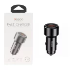 شارژر فندکی PD و فست دو پورت Yesido مدل Y42 42W - مشکی (گارانتی 18 ماه تعویض نیکان همراه)