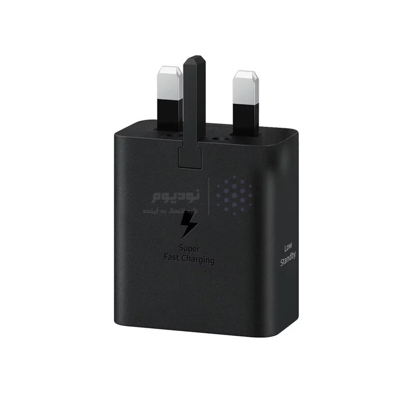 شارژر دیواری سه پین SAMSUNG 45W T4511 ( فست و PD) مجهز به فناوری GAN-NFC مشکی - (گارانتی پارتیان پایا) - تصویر 3