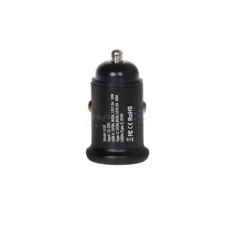 شارژر فندکی فست و PD دو پورت Hicostar مدل CC23 30W - مشکی - تصویر 3