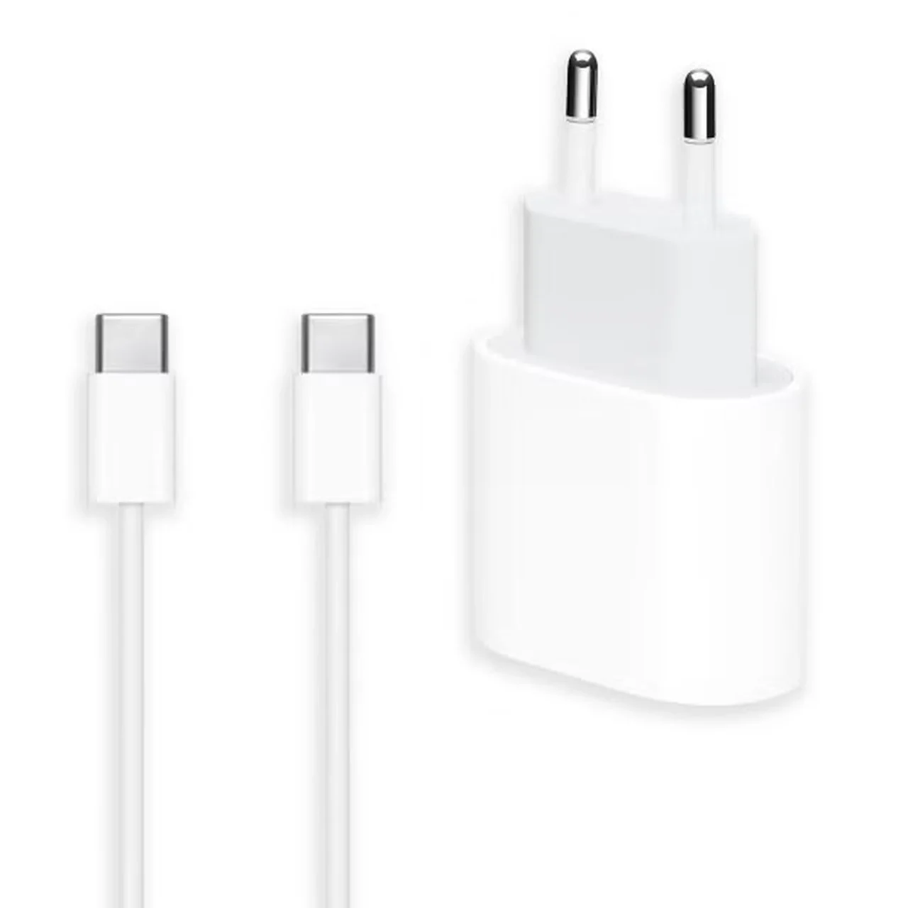 1585-1656282-1 شارژر دیواری دوپین فست تک پورت اپل مدل A2347 iphone 16 Pro Max به همراه کابل شارژ Type-C To Type-C - سفید (گارانتی پارتیان پایا) - تصویر 1