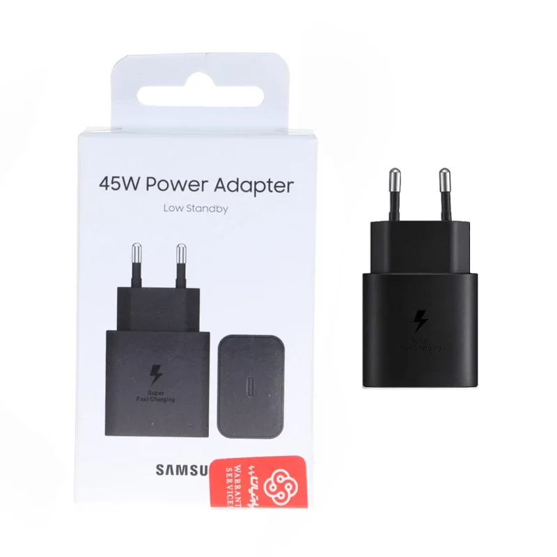 شارژر دیواری PD و فست تک پورت Samsung مدل EP-T4511 45W - مشکی (گارانتی پارتیان پایا) مجهز به فناوری GAN-NFC - تصویر 2