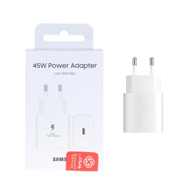 شارژر دیواری PD و فست تک پورت Samsung مدل EP-T4511 45W - سفید (گارانتی پارتیان پایا) مجهز به فناوری GAN-NFC - تصویر 2