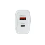 شارژر دیواری فست و PD دو پورت +Lindos مدل LN-CH1 20W به همراه کابل شارژ اندروید - سفید (گارانتی تعویض یکساله شرکتی) - تصویر 5