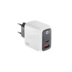 شارژر دیواری فست و PD دو پورت +Lindos مدل LN-CH30 30W به همراه کابل شارژ Type-C To Type-C - سفید (گارانتی تعویض یکساله شرکتی) - تصویر 3