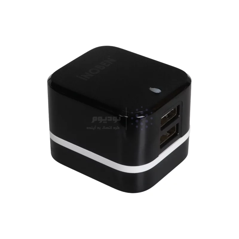 شارژر دیواری فست دو پورت iNOBEN مدل iCHARGE W34 - مشکی - تصویر 4