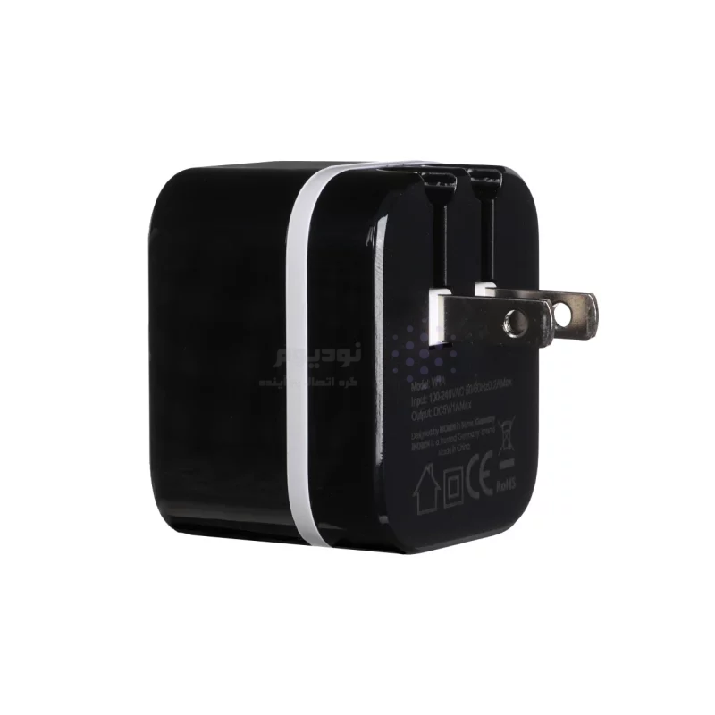 شارژر دیواری فست دو پورت iNOBEN مدل iCHARGE W34 - مشکی - تصویر 5