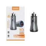 شارژر فندکی فست و PD دو پورت Shoosh مدل SH-801 52.5W - خاکستری - SMO