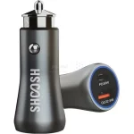شارژر فندکی فست و PD دو پورت Shoosh مدل SH-801 52.5W - خاکستری - SMO - تصویر 3