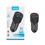شارژر فندکی فست و PD دو پورت Shoosh مدل SH-803 48W - مشکی - SMO
