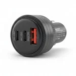 شارژر فندکی فست و PD سه پورت Shoosh مدل SH-807 78W - مشکی - SMO - تصویر 3