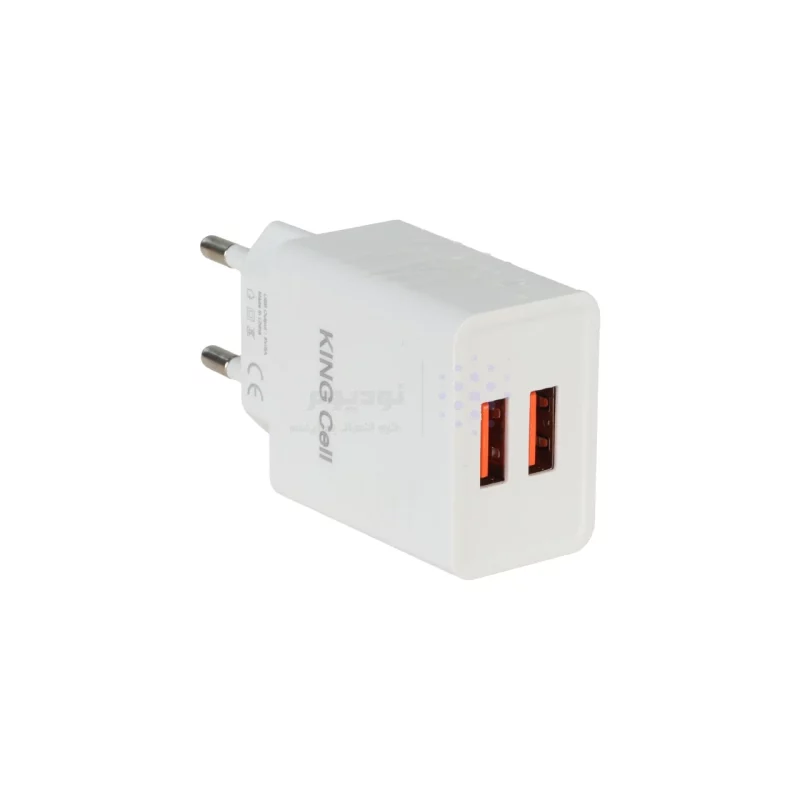 شارژر دیواری فست دو پورت King Cell مدل MB007 - سفید - ASP (گارانتی شش ماهه آروین) - تصویر 3