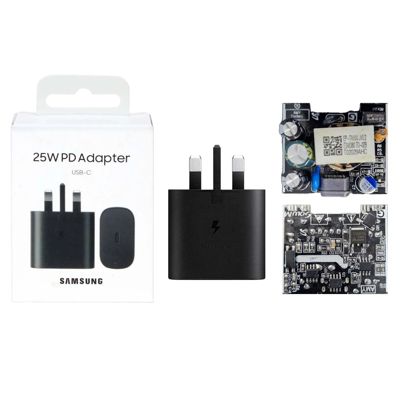 1585-1714632-1 شارژر دیواری سوپر فست و PD تک پورت SAMSUNG مدل EP-TA800 25W - مشکی - MMS (گارانتی شش ماهه YA) - تصویر 1