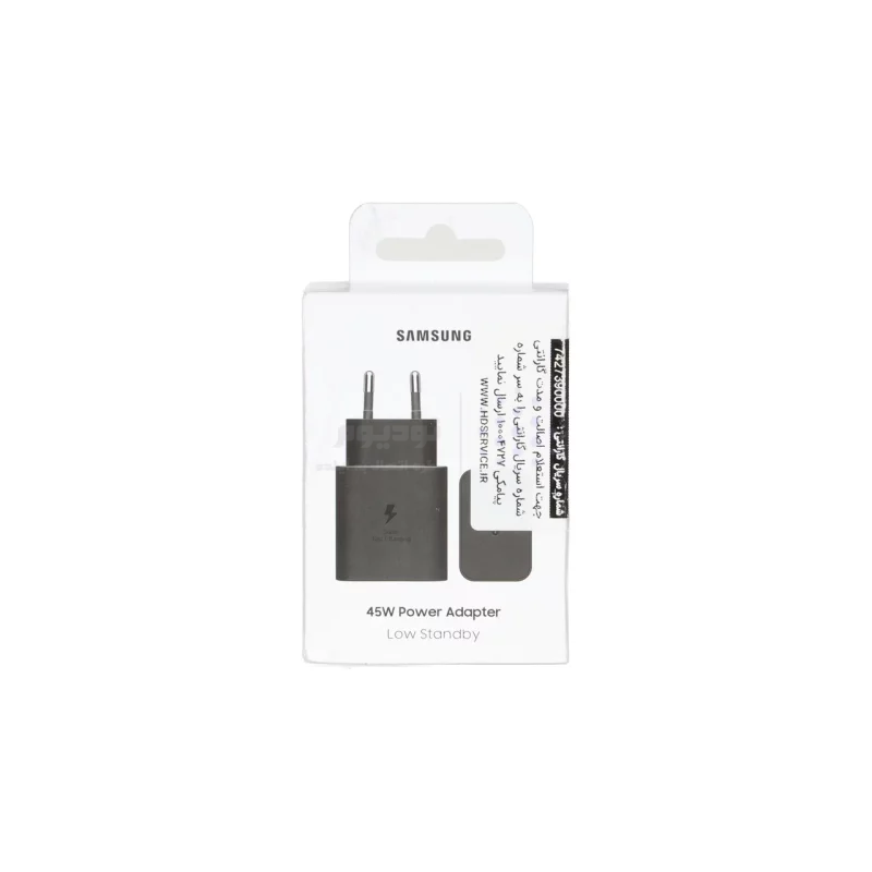شارژر دیواری دوپین PD و فست تک پورت Samsung مدل EP-T4511 45W - مشکی - اصل چین (گارانتی 18 ماهه تعویض اچ دی سرویس ) - تصویر 3