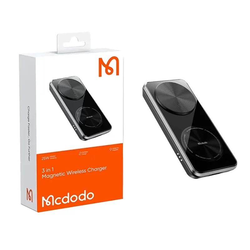 شارژر وایرلس سه کاره Mcdodo مدل CH-1151 - مشکی(گارانتی متین) - تصویر 2