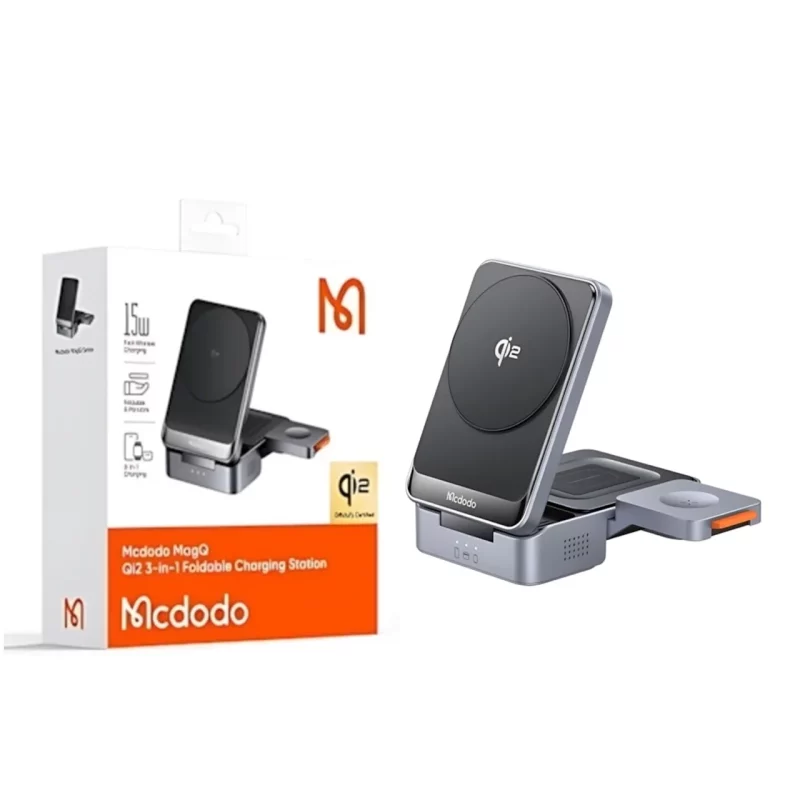 استند و شارژر وایرلس سه کاره Mcdodo مدل CH-519 - مشکی (گارانتی متین) - تصویر 2