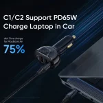 شارژر فندکی PD و فست سه پورت Mcdodo مدل CC-445 128W - مشکی (گارانتی متین) - تصویر 6